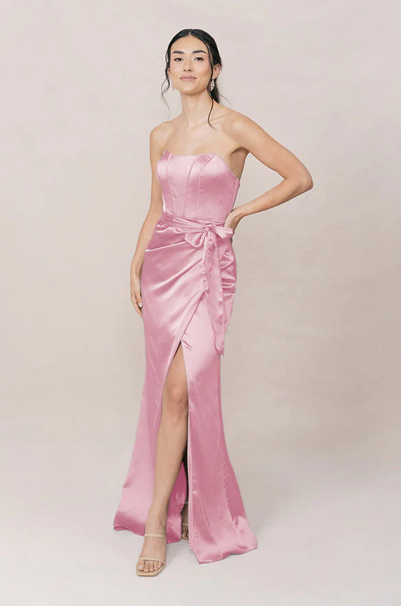Amara Satin Dress | Made To Order - Image 167