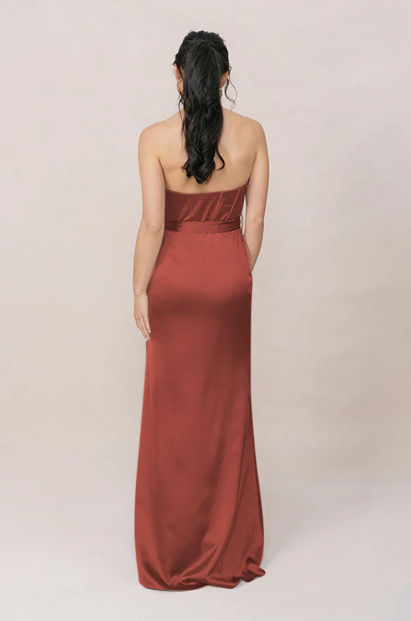 Amara Satin Dress | Made To Order - Image 25