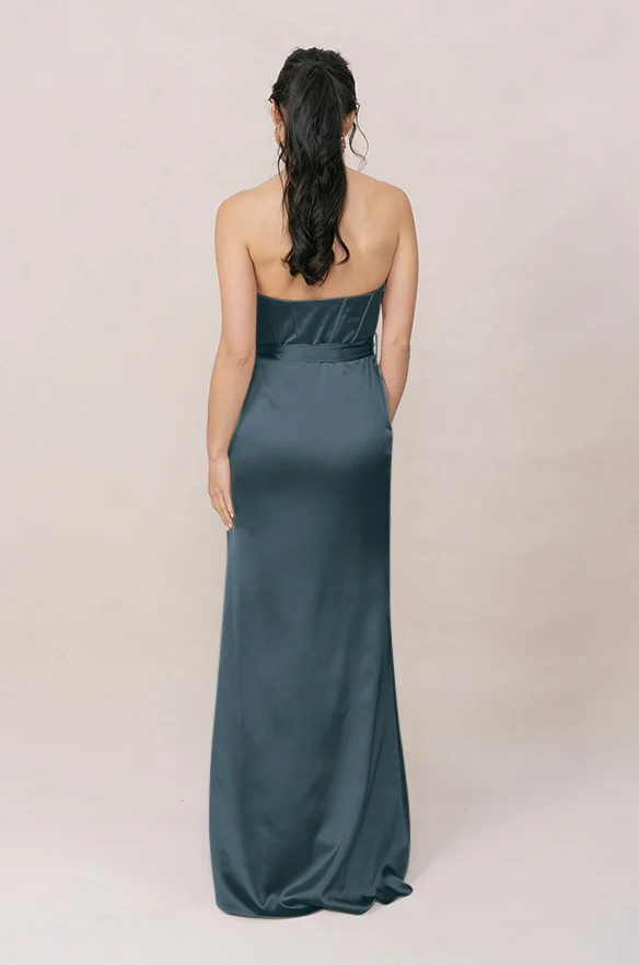Amara Satin Dress | Made To Order - Image 41