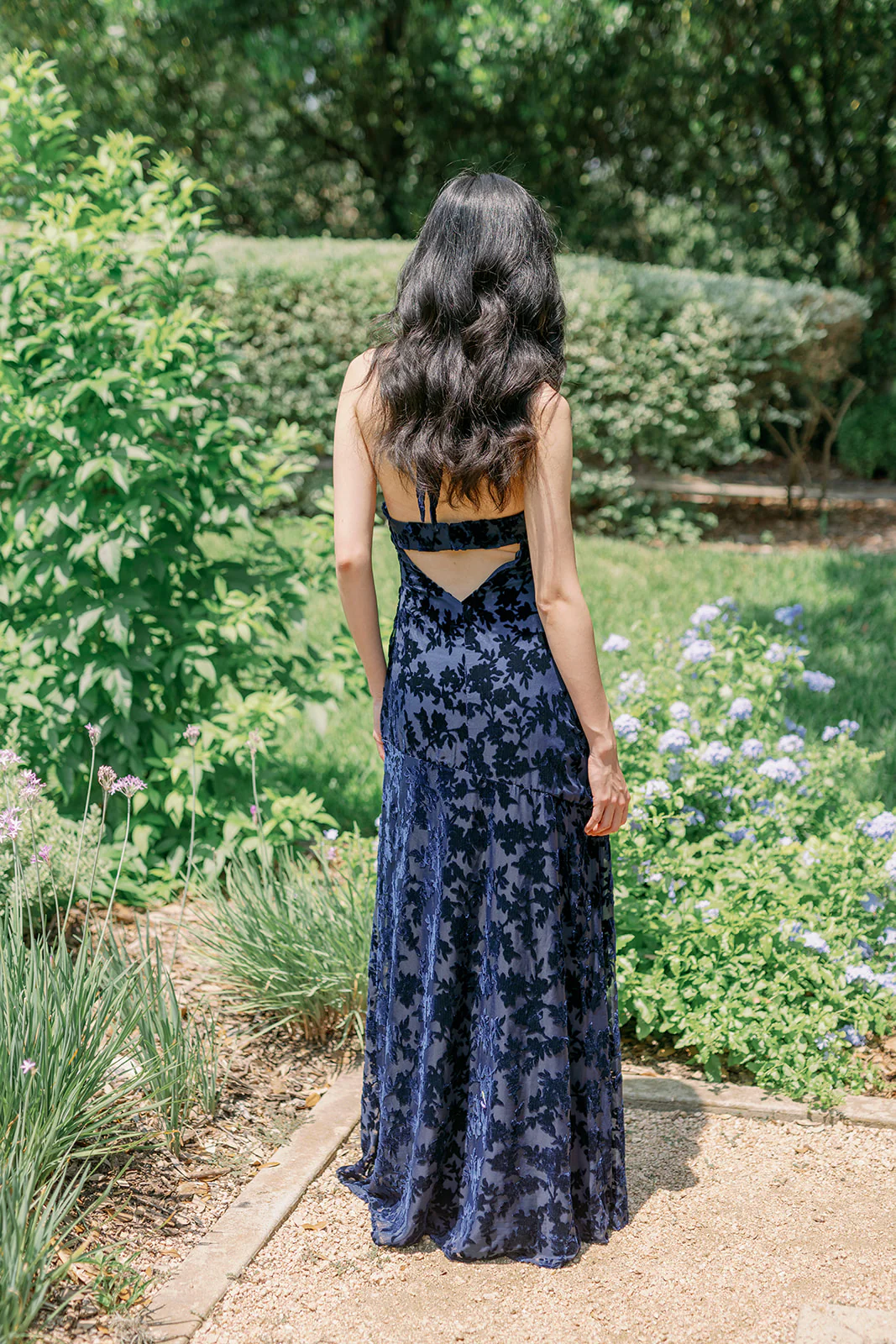 Athena Floral Burnout Velvet Dress | Made To Order - Image 13