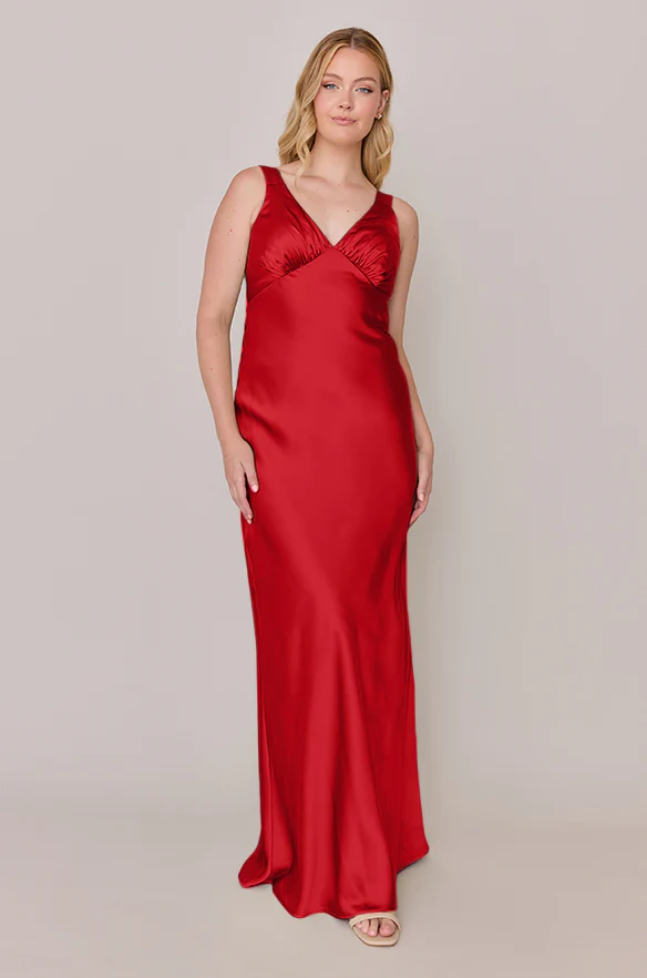 Audrey Satin Dress | Made To Order - Image 133
