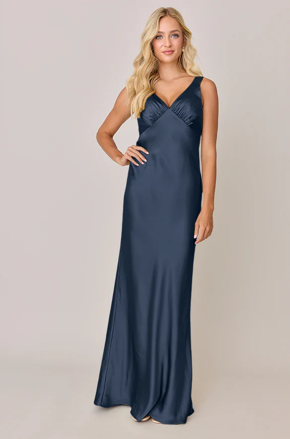 Audrey Satin Dress | Made To Order - Image 137