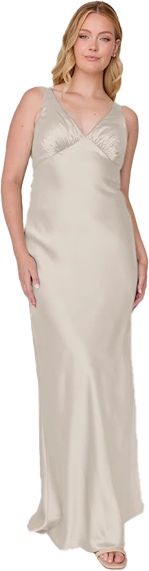 Audrey Satin Dress | Made To Order - Image 238
