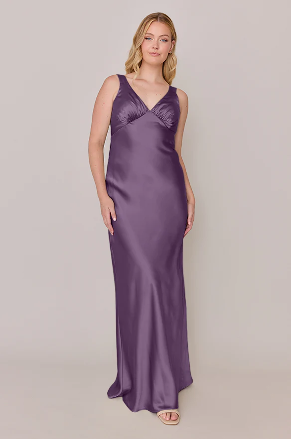 Audrey Satin Dress | Made To Order - Image 47