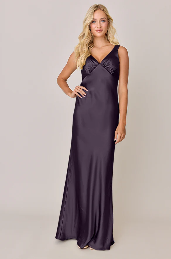 Audrey Satin Dress | Made To Order - Image 53