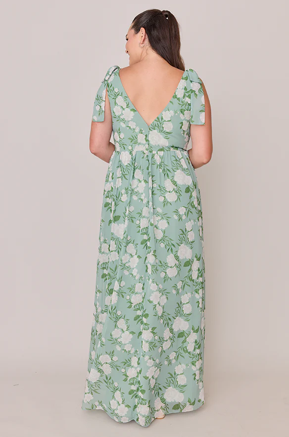 Bowie Chiffon Floral Print Dress | Made To Order - Image 6