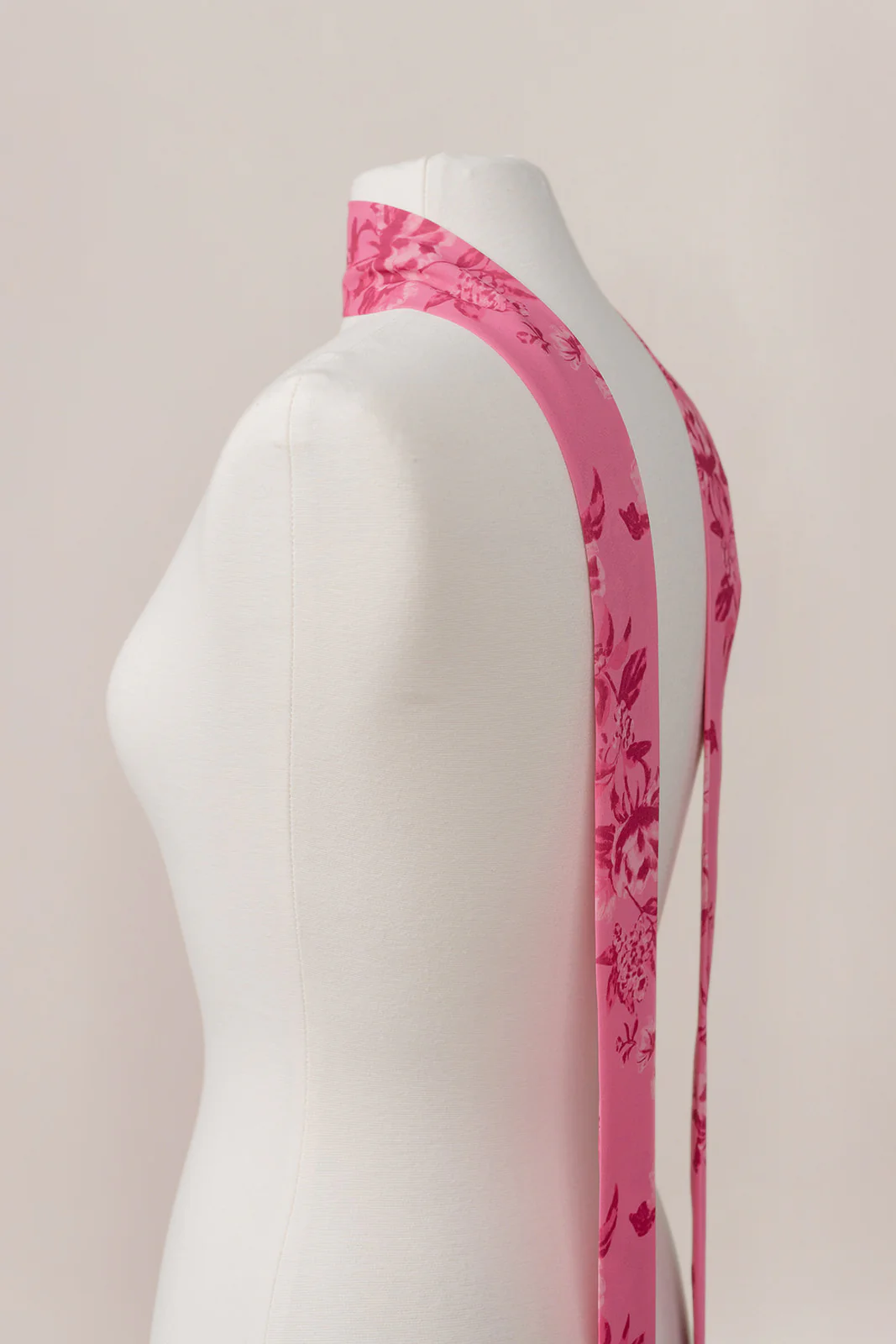 Chiffon Floral Print Skinny Scarf | Made To Order - Image 15