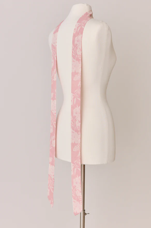 Chiffon Floral Print Skinny Scarf | Made To Order - Image 19