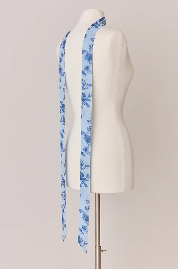 Chiffon Floral Print Skinny Scarf | Made To Order - Image 24