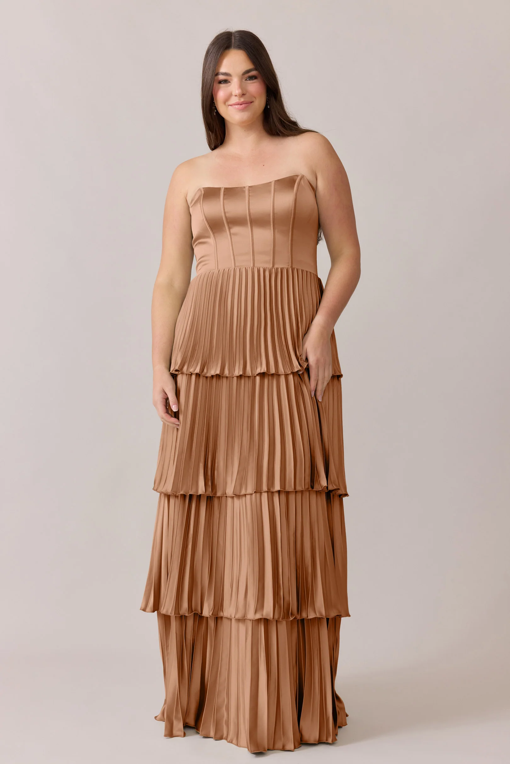 Collins Satin Pleated Dress | Made To Order - Image 10