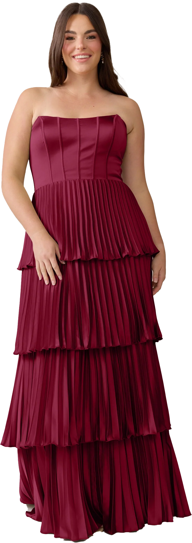 Collins Satin Pleated Dress | Made To Order - Image 102