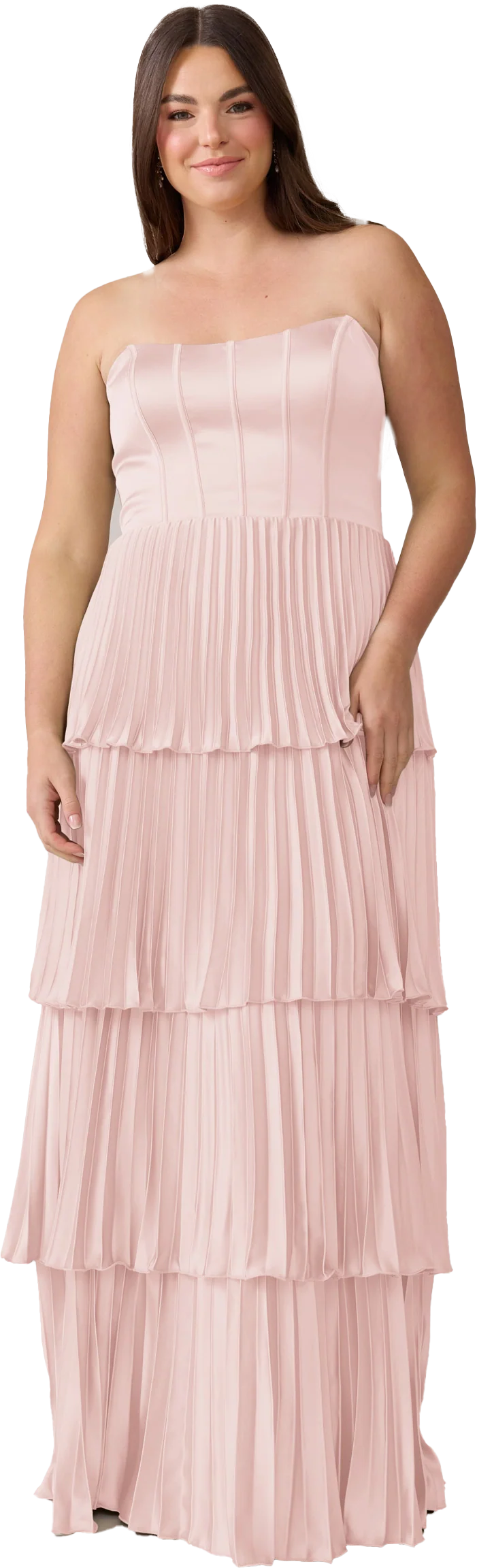 Collins Satin Pleated Dress | Made To Order - Image 104