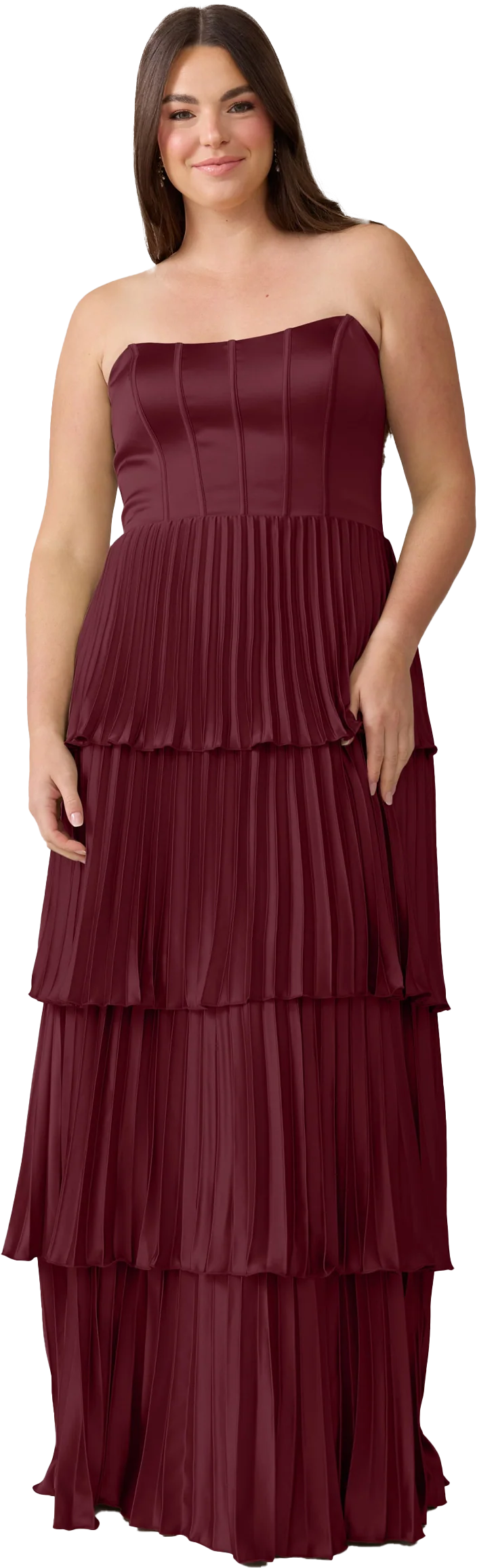 Collins Satin Pleated Dress | Made To Order - Image 106