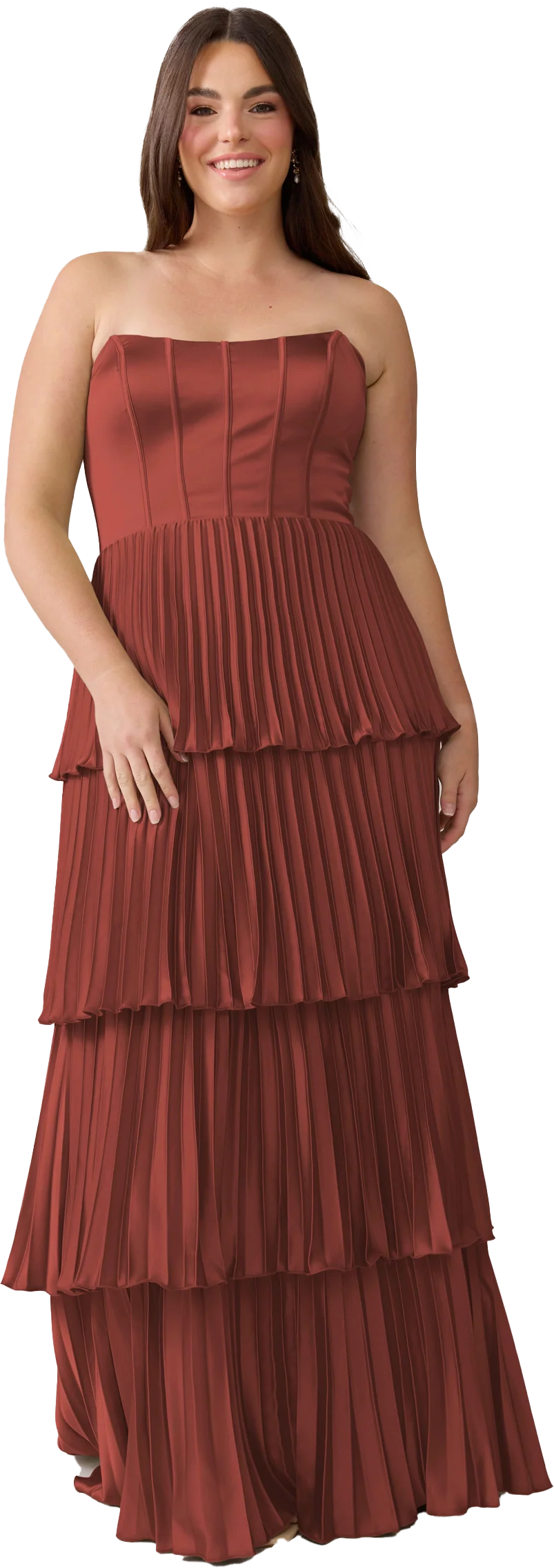 Collins Satin Pleated Dress | Made To Order - Image 107