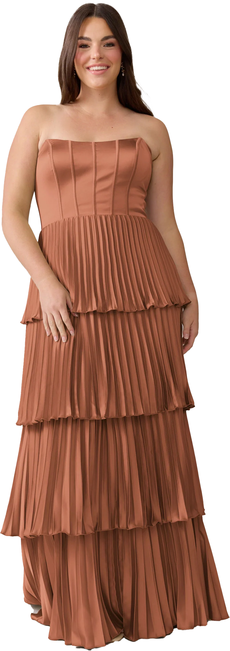 Collins Satin Pleated Dress | Made To Order - Image 109