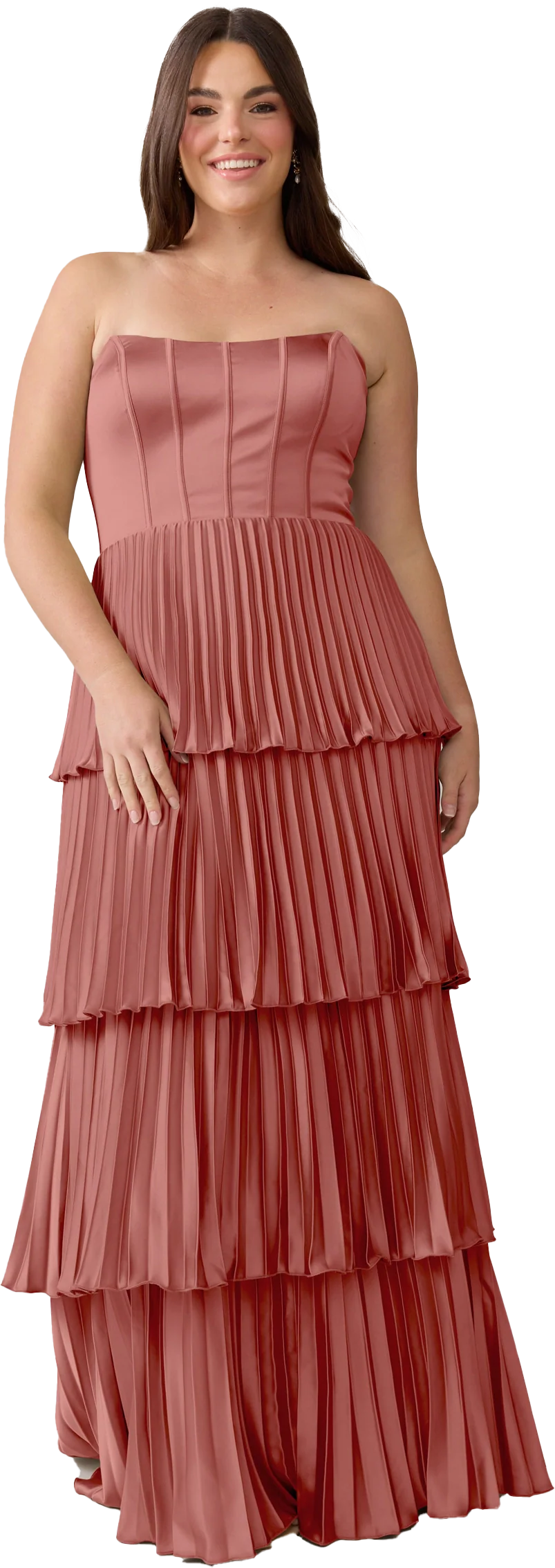 Collins Satin Pleated Dress | Made To Order - Image 111