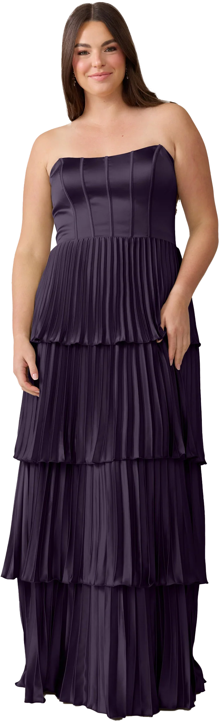 Collins Satin Pleated Dress | Made To Order - Image 113