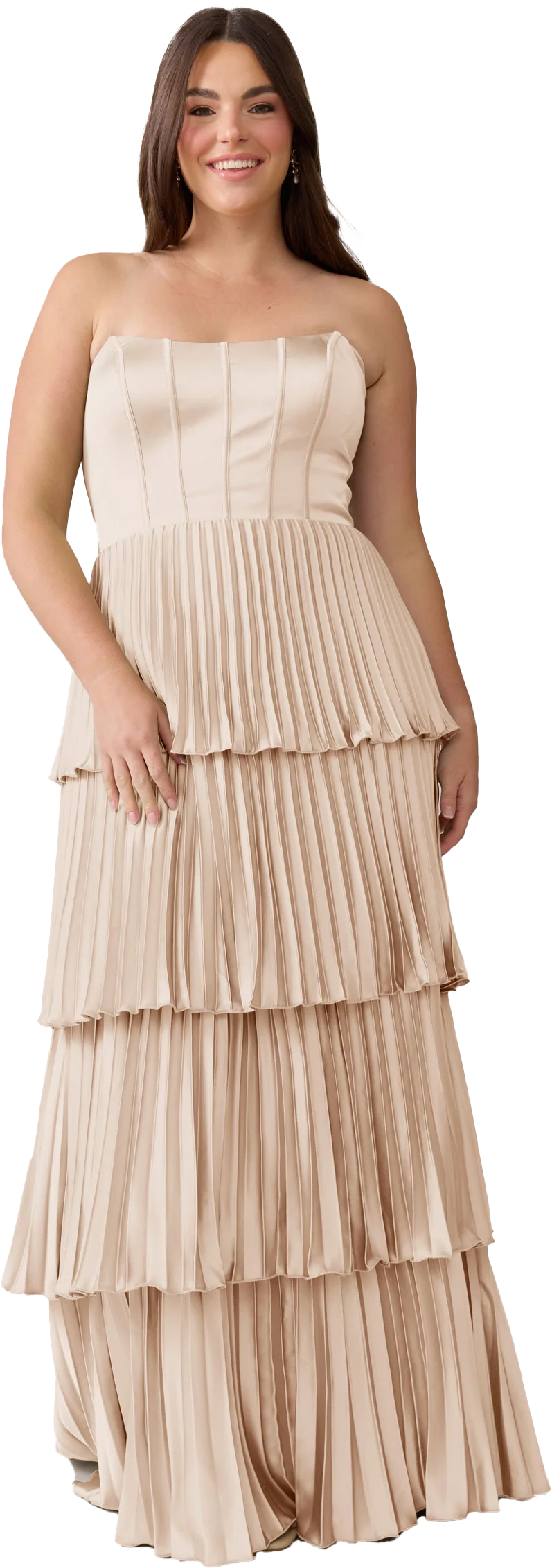 Collins Satin Pleated Dress | Made To Order - Image 118