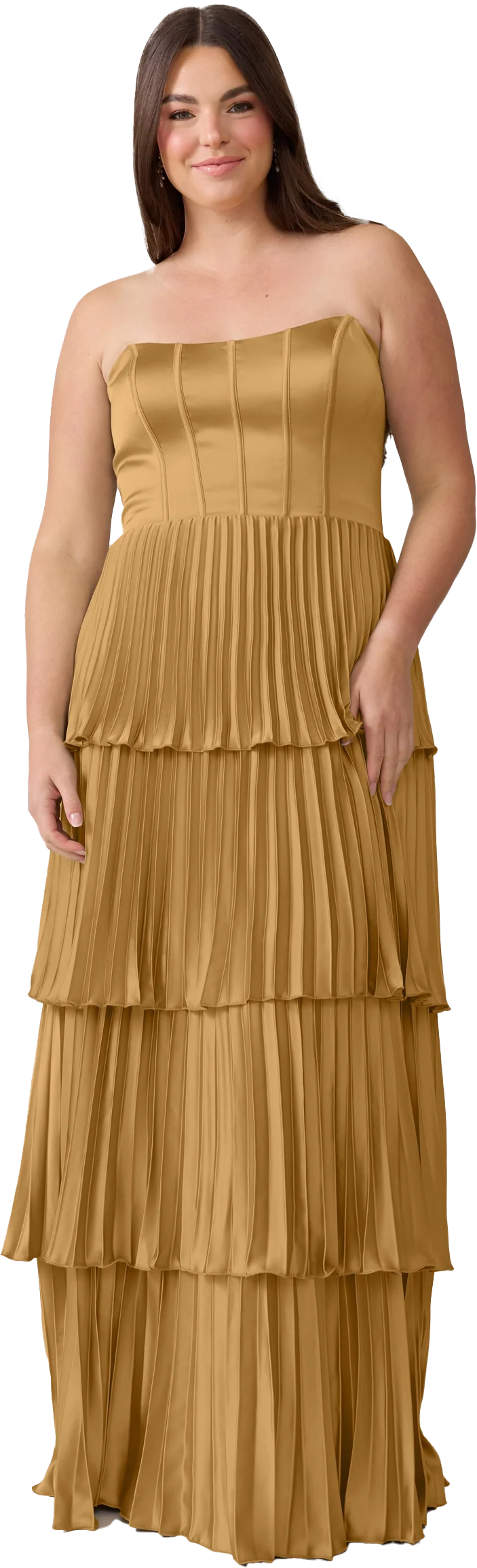 Collins Satin Pleated Dress | Made To Order - Image 119