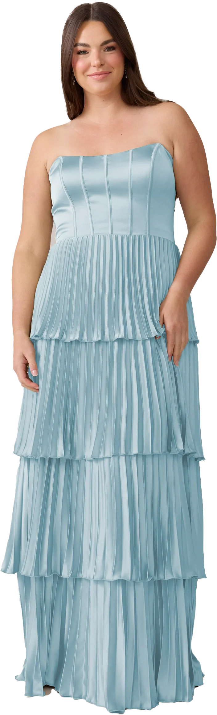 Collins Satin Pleated Dress | Made To Order - Image 123