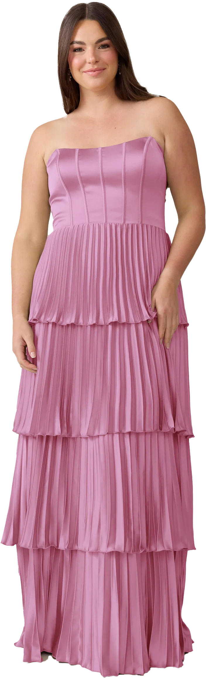 Collins Satin Pleated Dress | Made To Order - Image 128