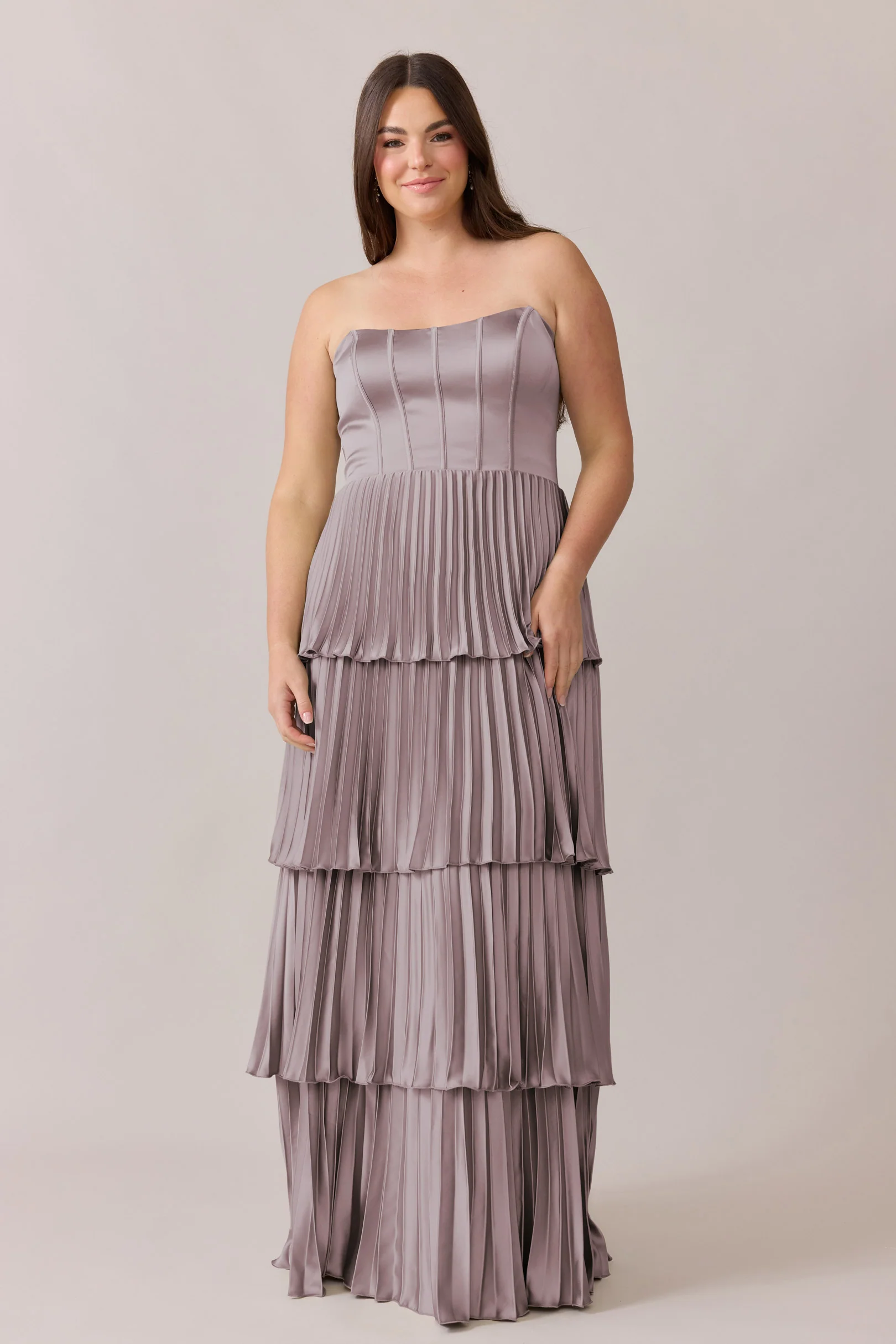 Collins Satin Pleated Dress | Made To Order - Image 14