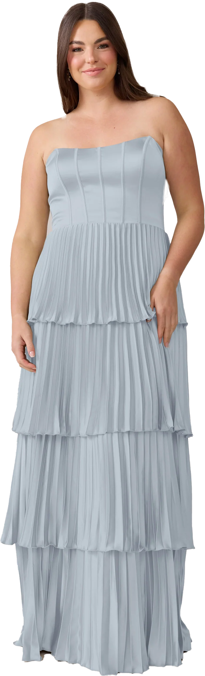 Collins Satin Pleated Dress | Made To Order - Image 142