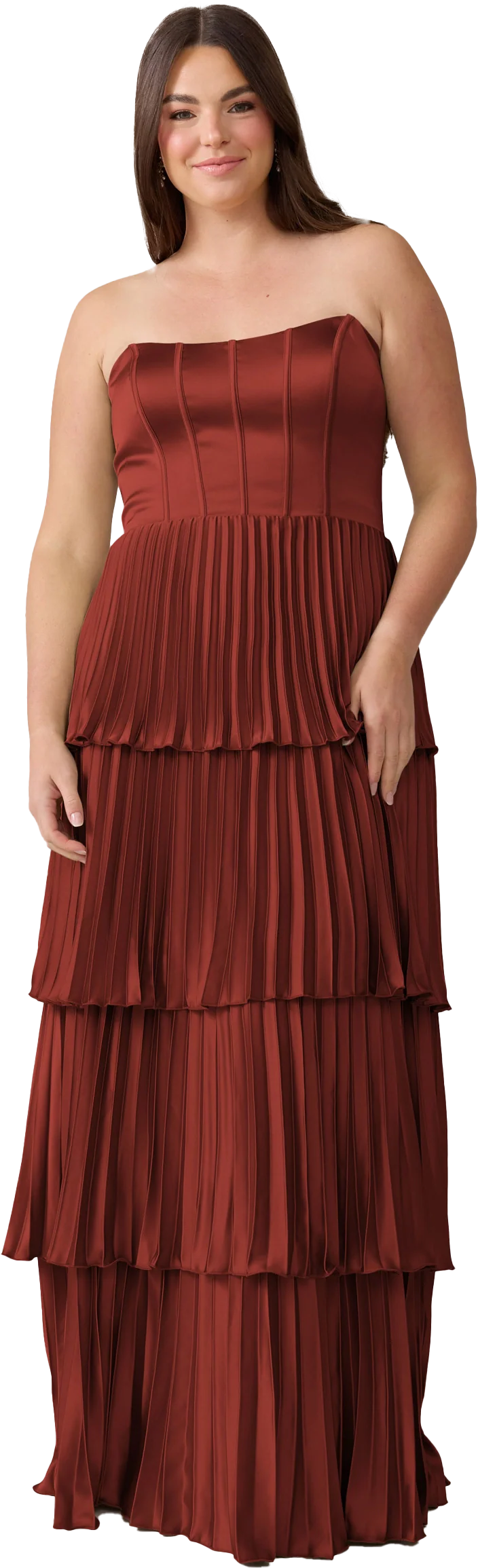 Collins Satin Pleated Dress | Made To Order - Image 146
