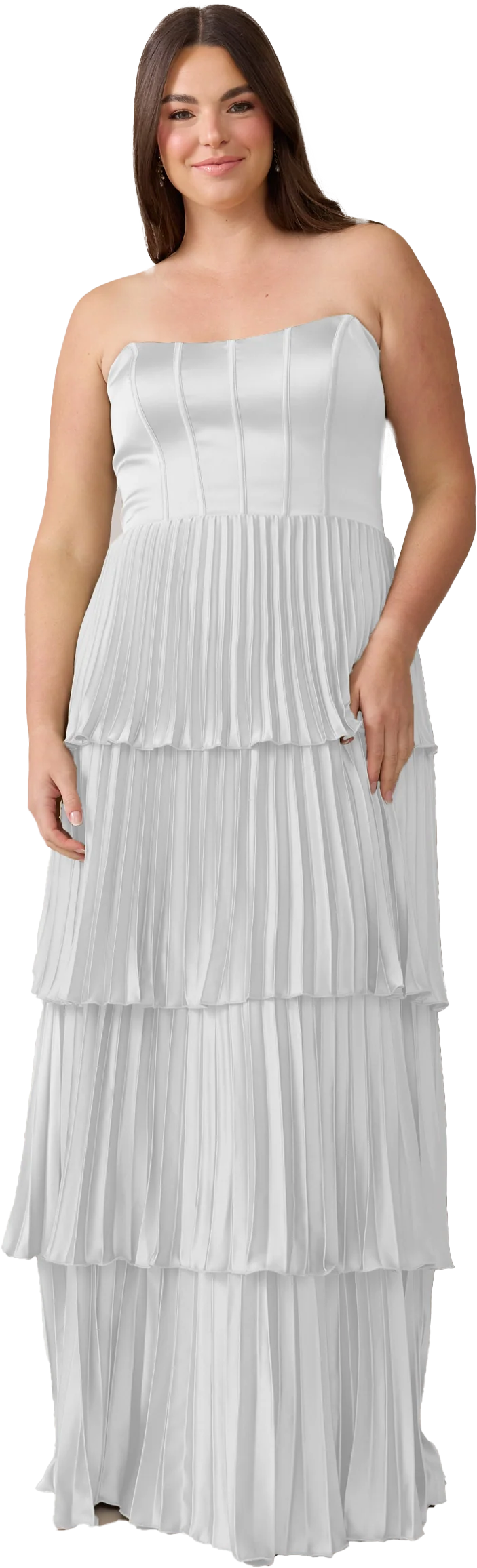 Collins Satin Pleated Dress | Made To Order - Image 148