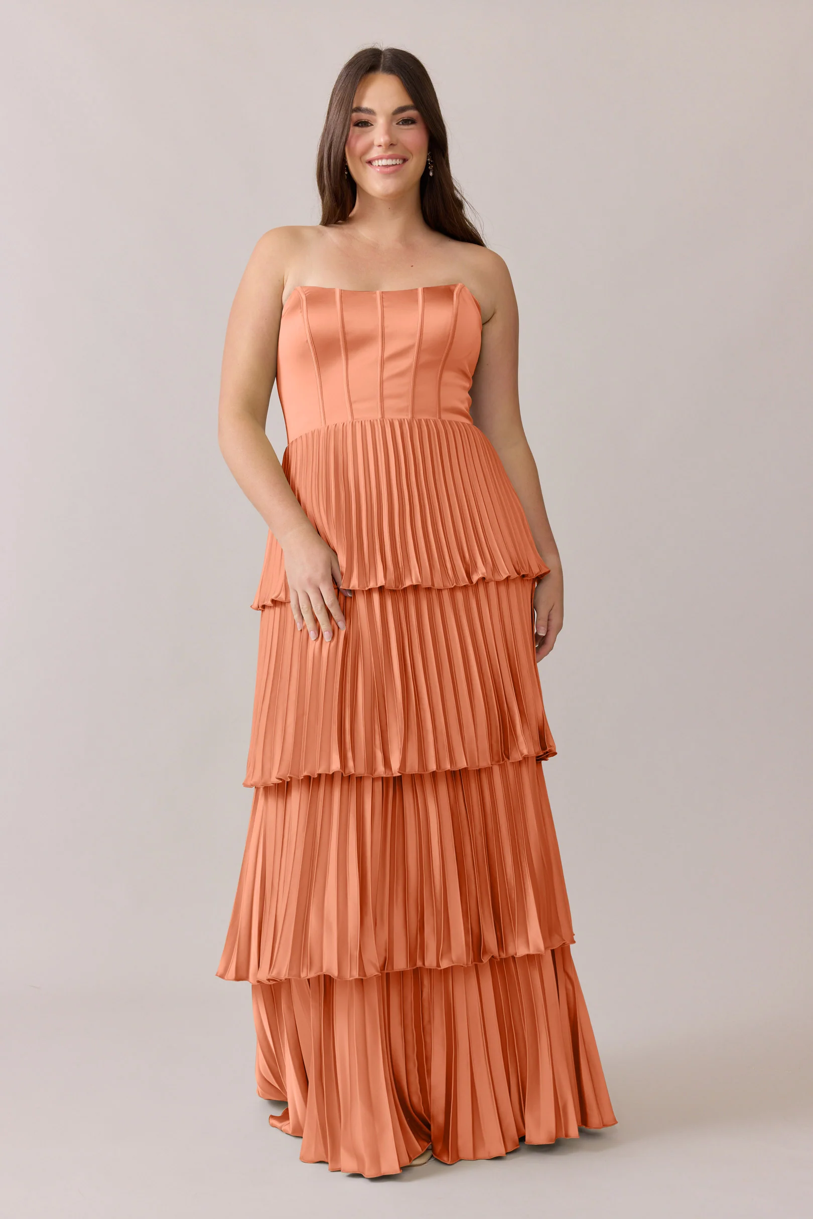 Collins Satin Pleated Dress | Made To Order - Image 16