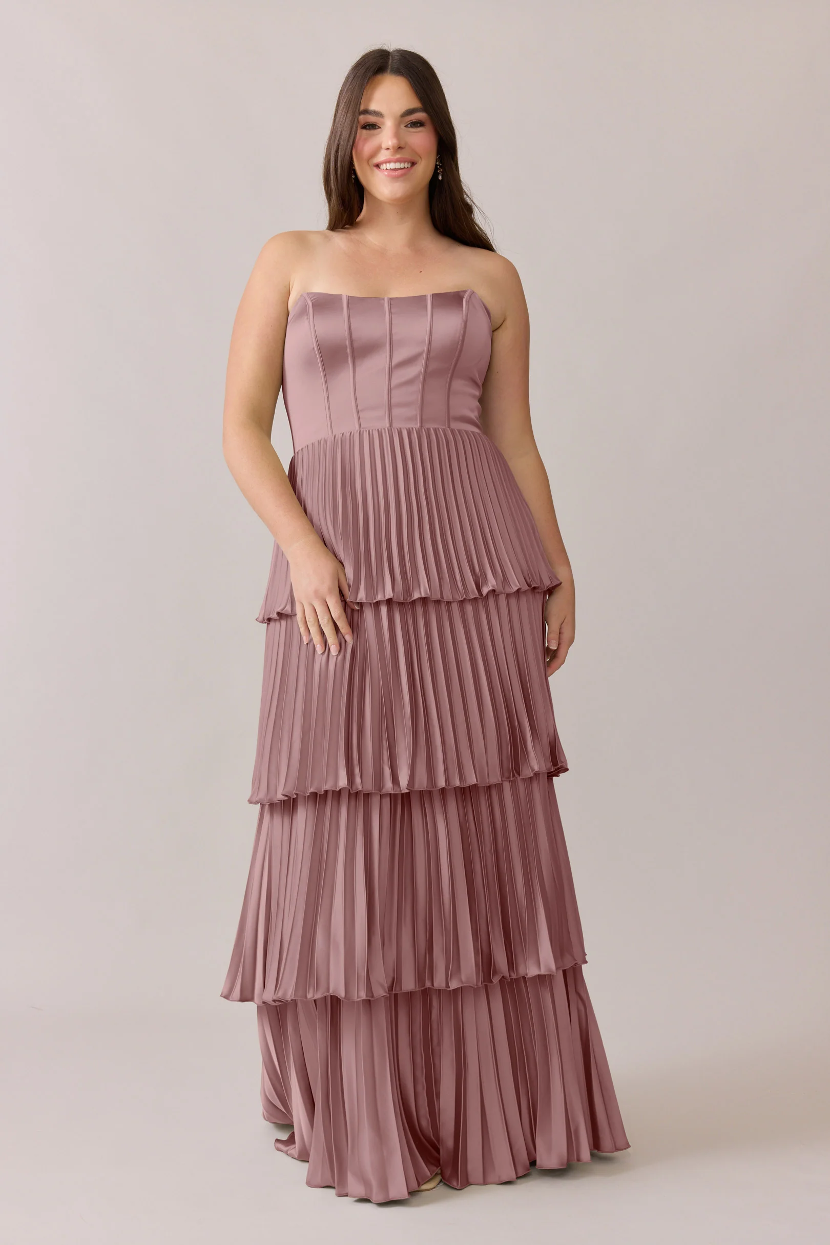 Collins Satin Pleated Dress | Made To Order - Image 28