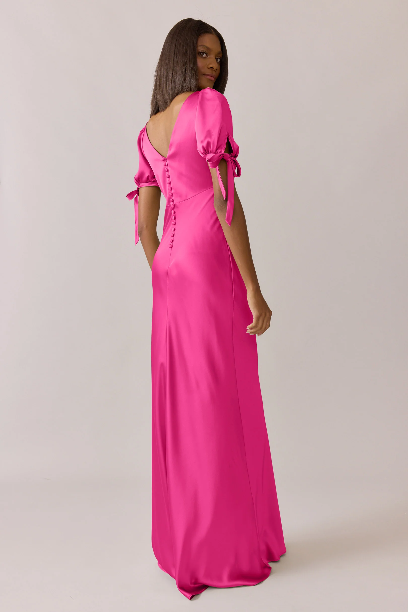 Daisy Satin Dress | Made To Order - Image 100
