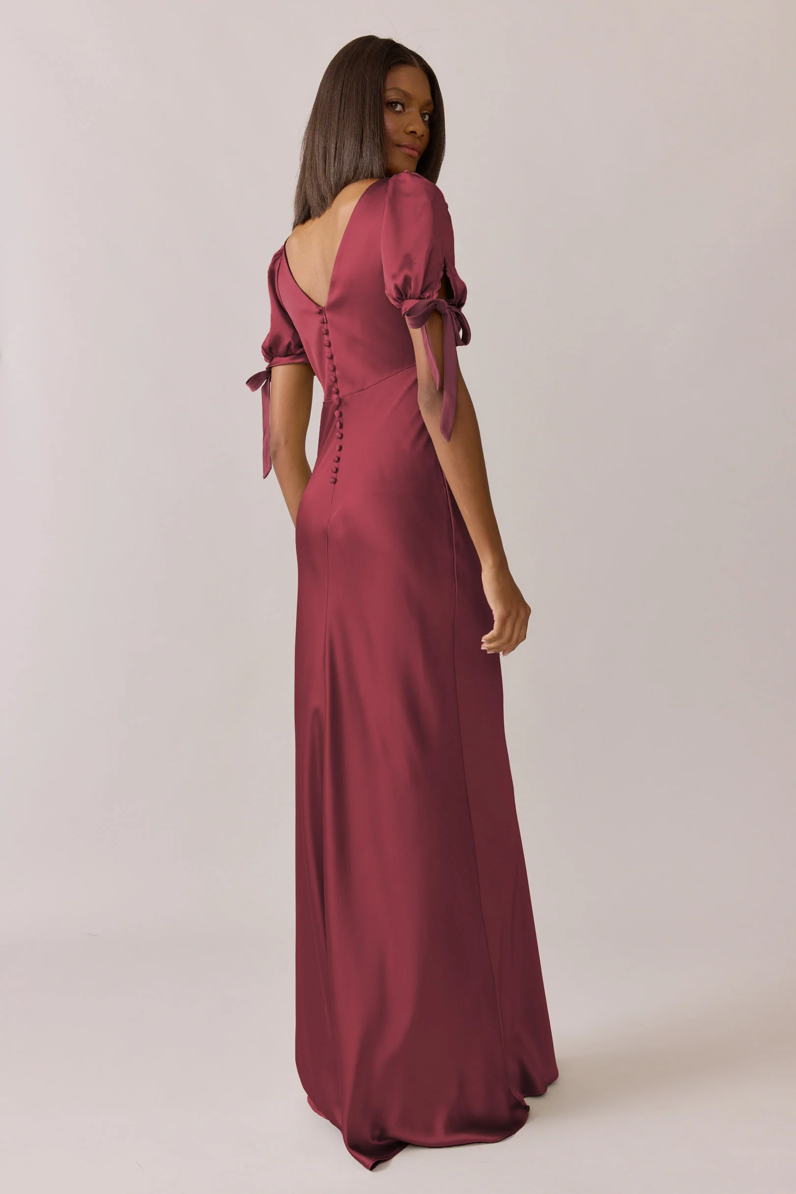 Daisy Satin Dress | Made To Order - Image 24