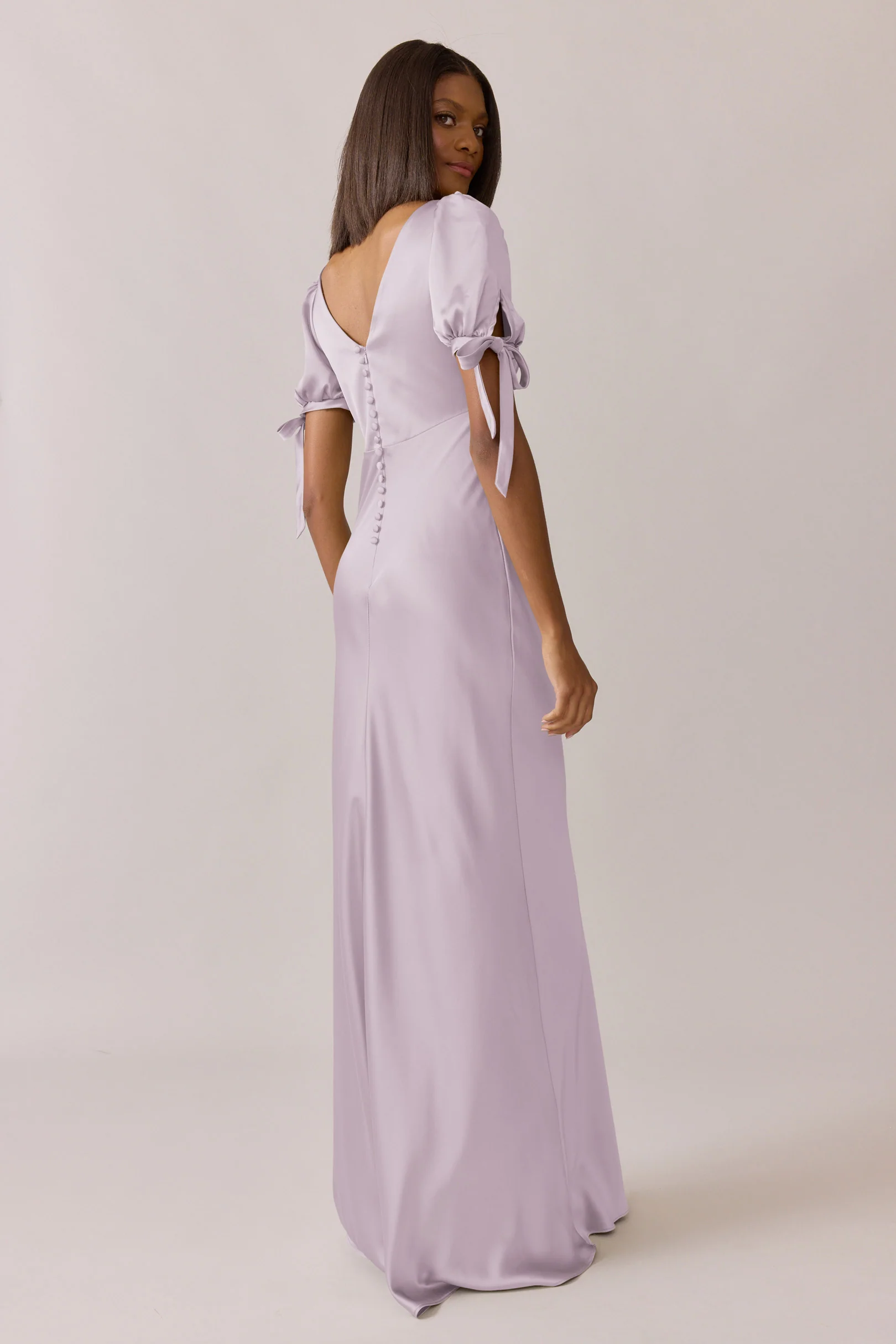 Daisy Satin Dress | Made To Order - Image 28