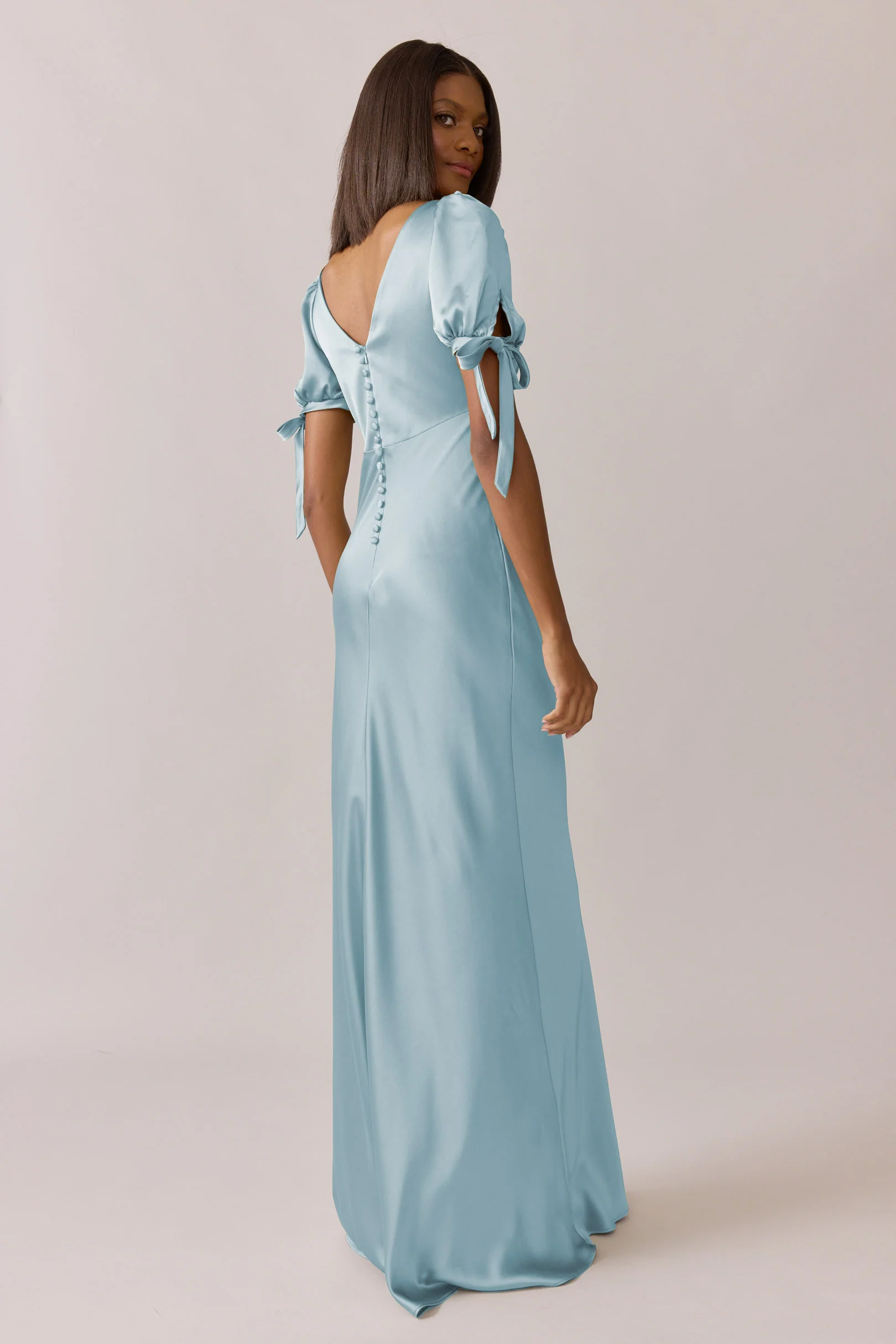 Daisy Satin Dress | Made To Order - Image 32