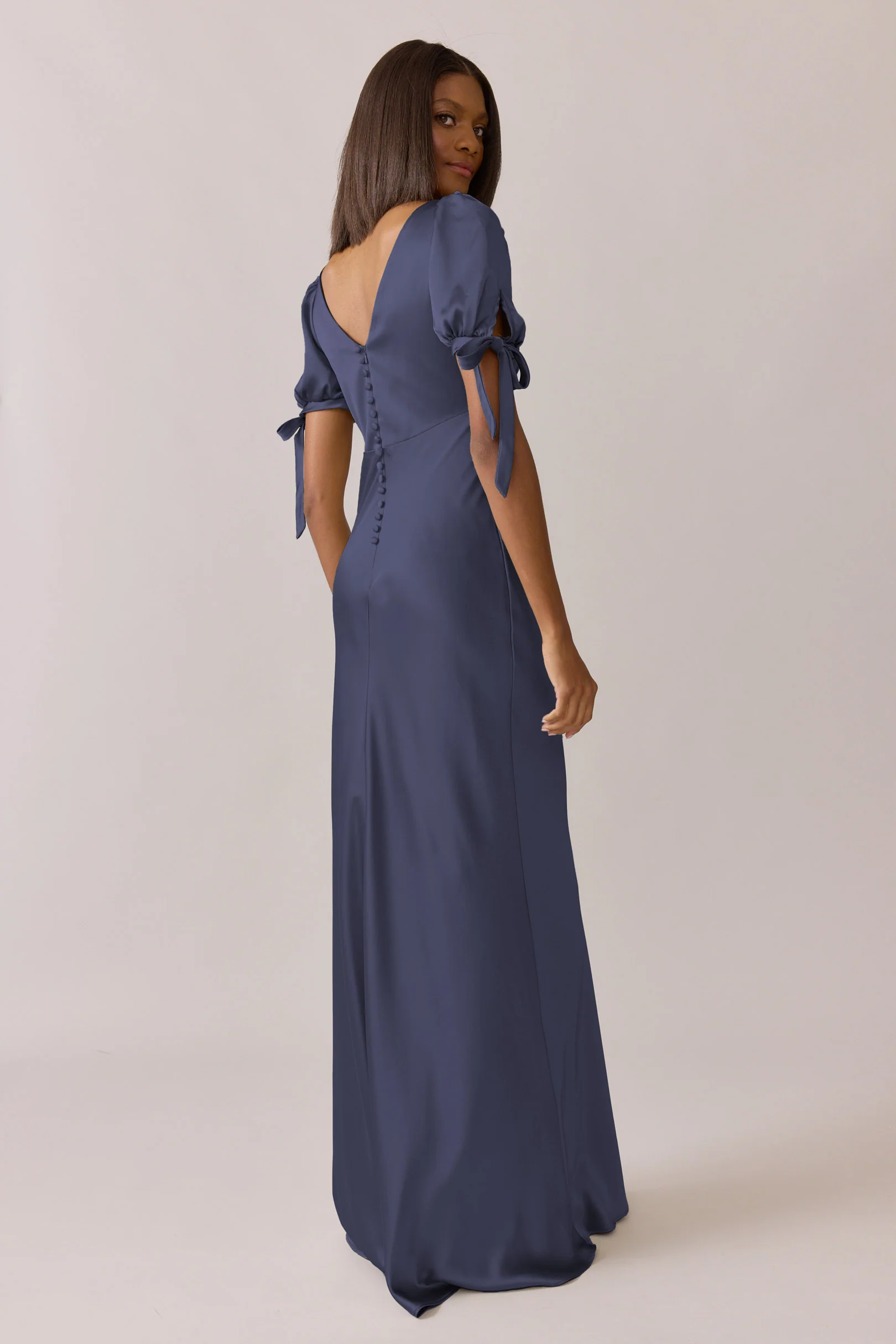Daisy Satin Dress | Made To Order - Image 34