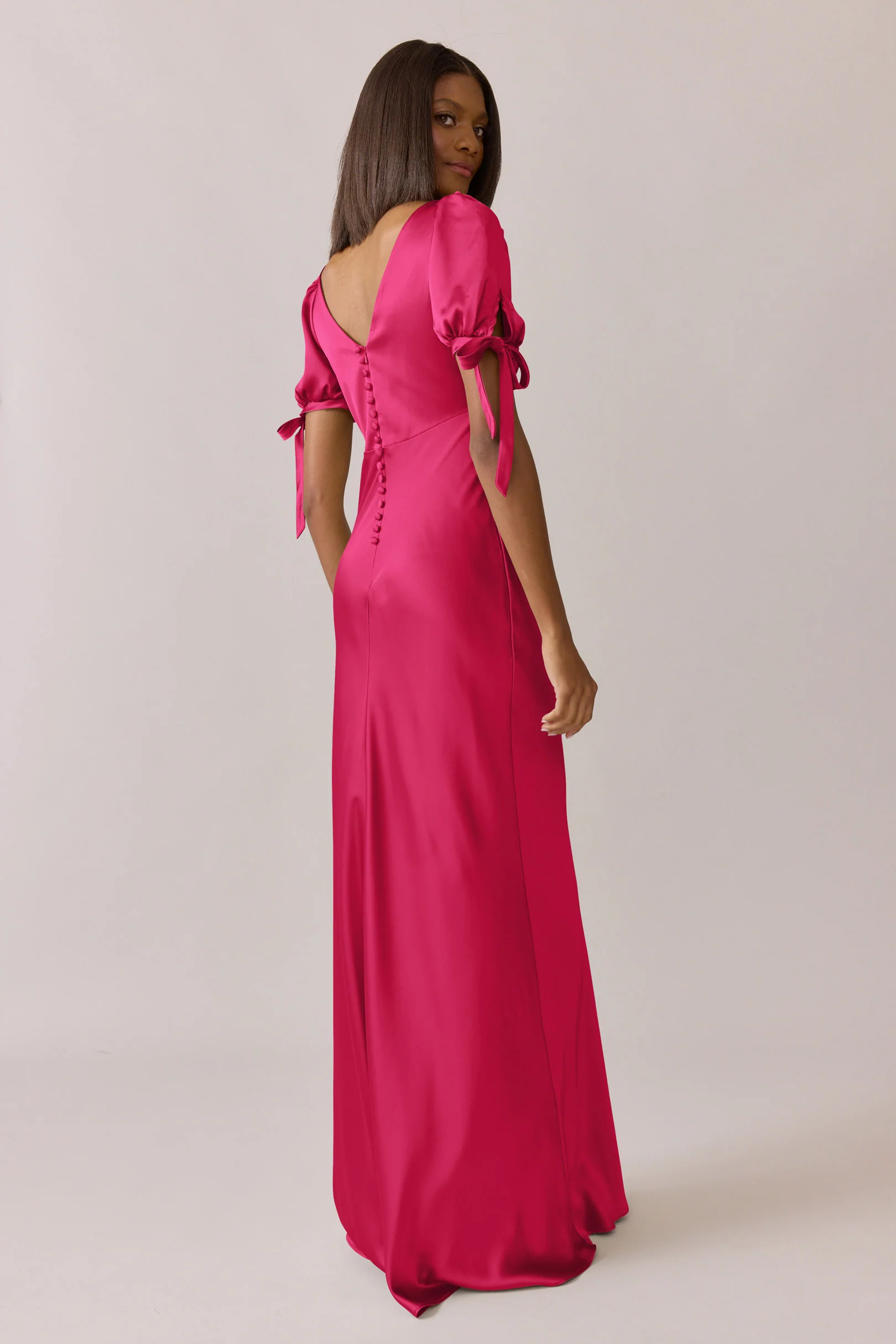 Daisy Satin Dress | Made To Order - Image 36