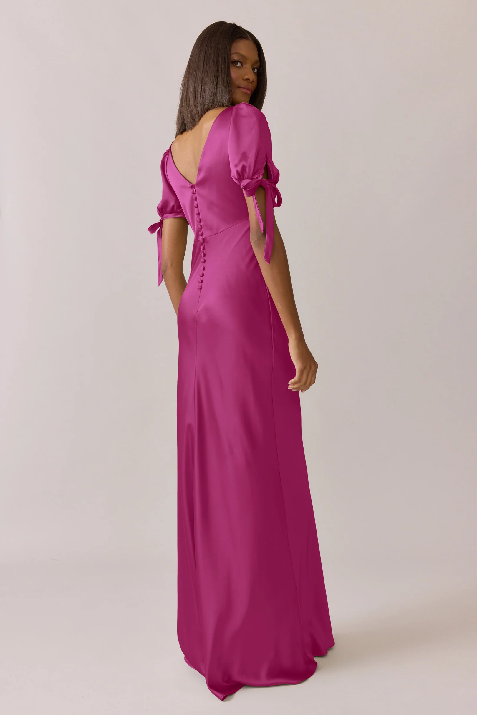 Daisy Satin Dress | Made To Order - Image 42