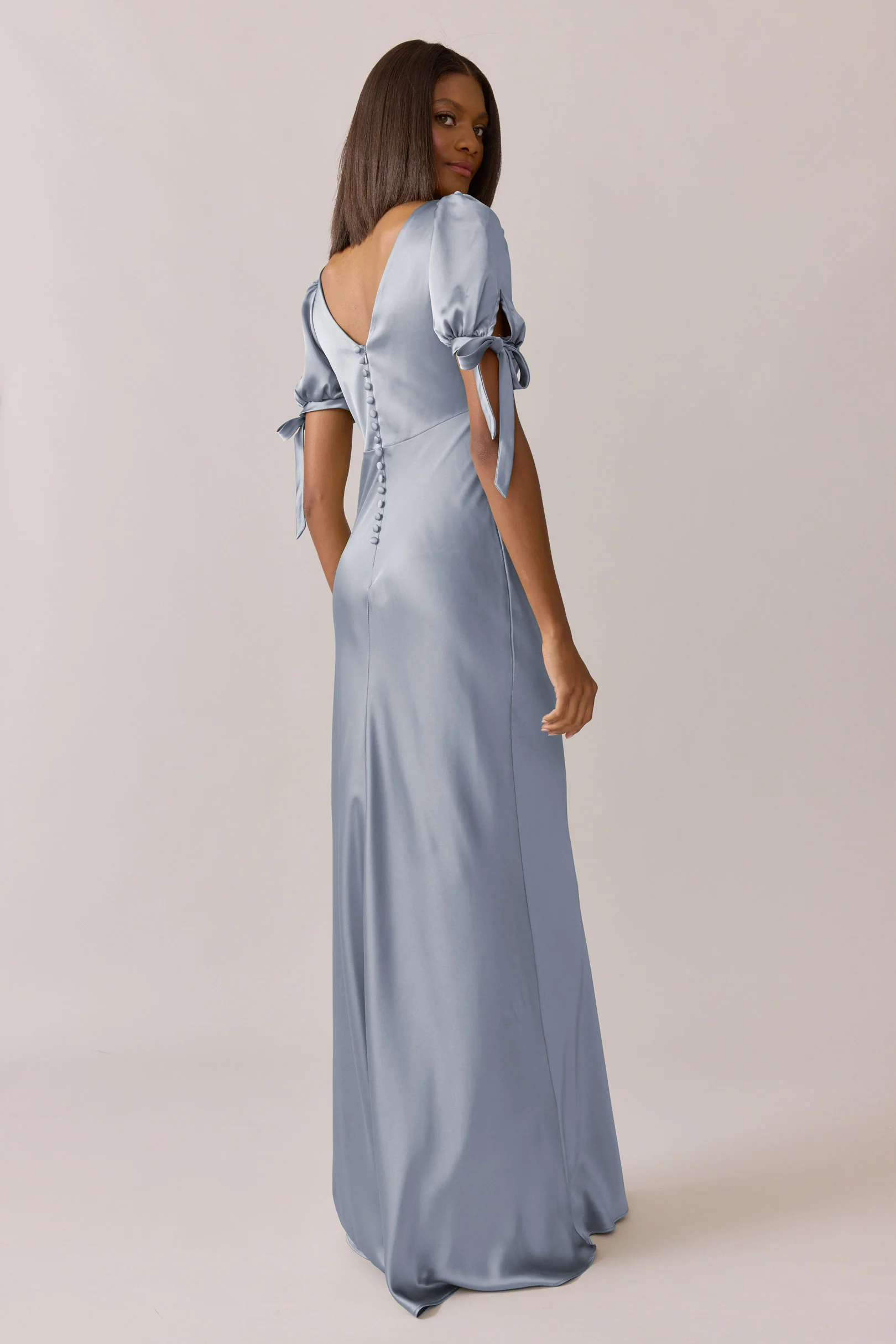 Daisy Satin Dress | Made To Order - Image 44
