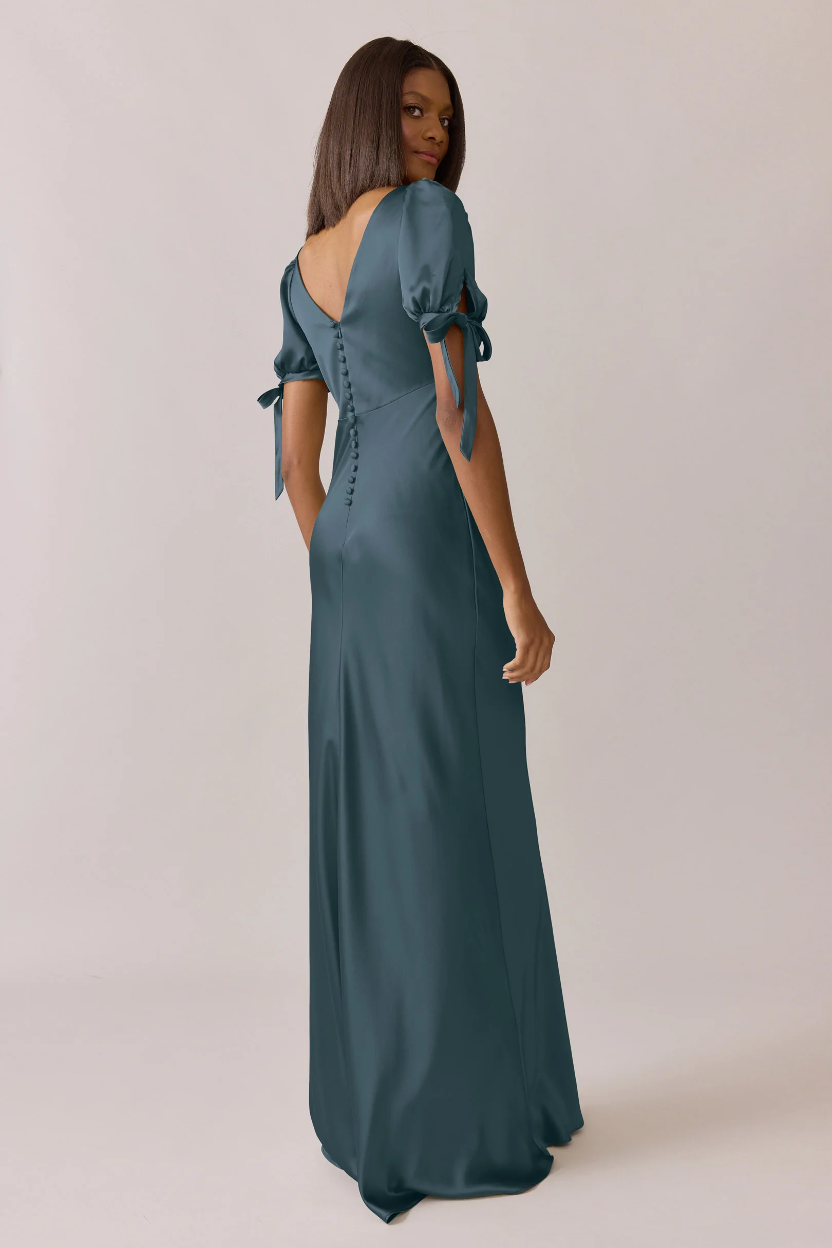Daisy Satin Dress | Made To Order - Image 46
