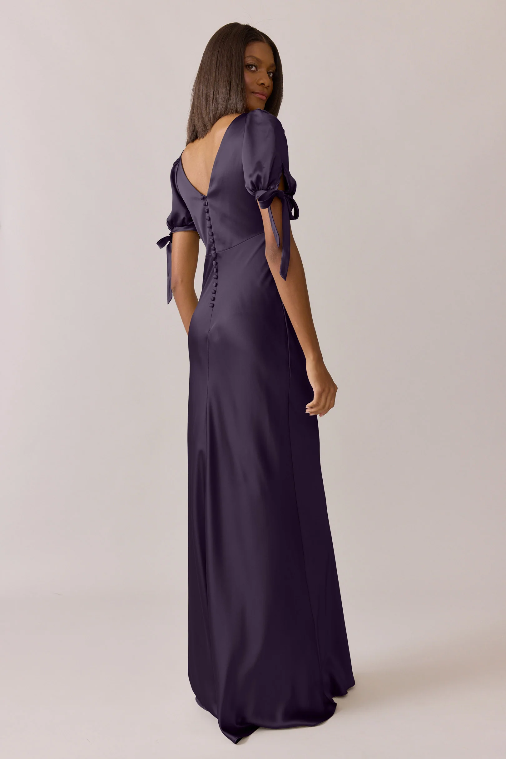 Daisy Satin Dress | Made To Order - Image 50