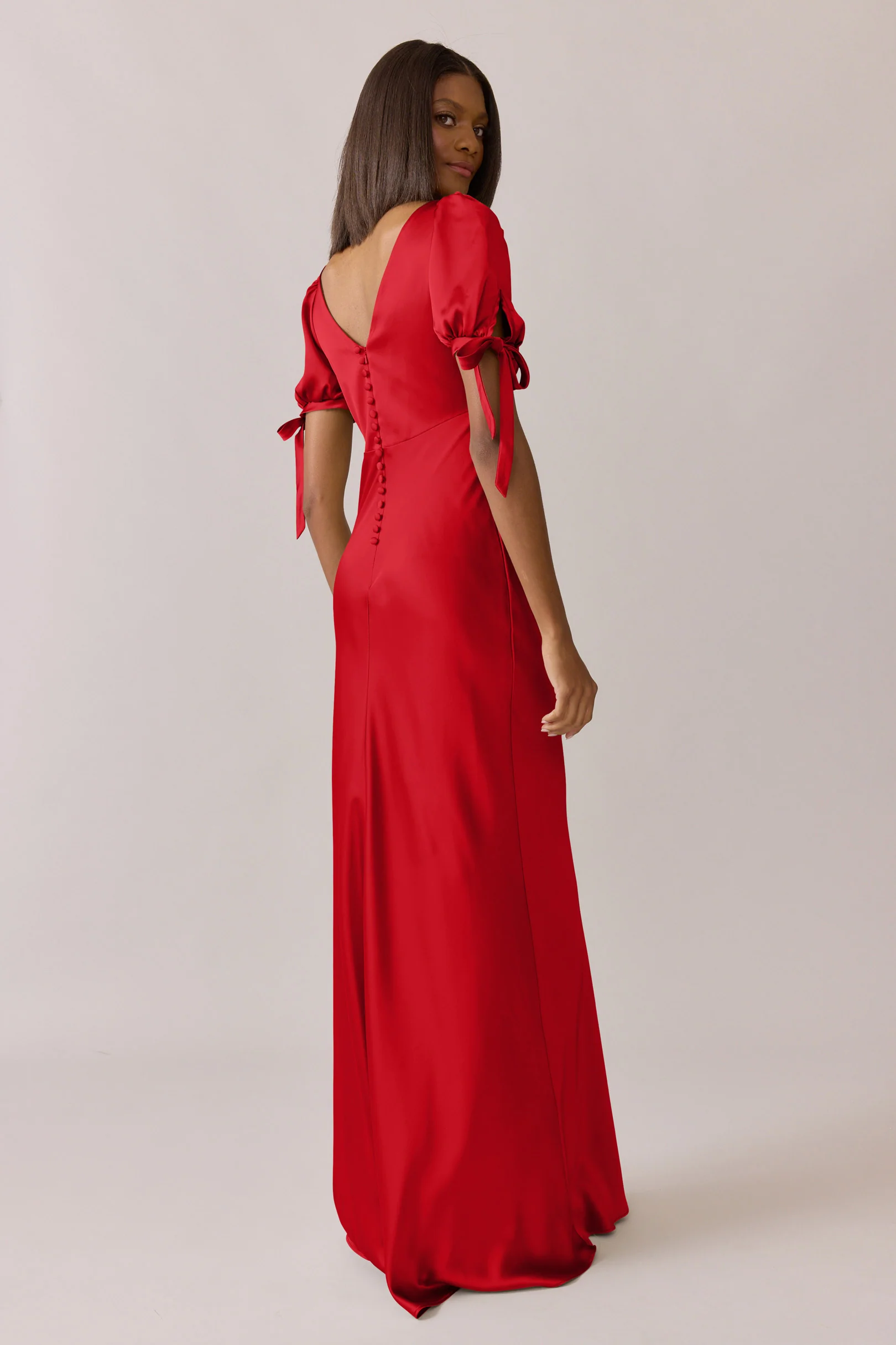 Daisy Satin Dress | Made To Order - Image 84