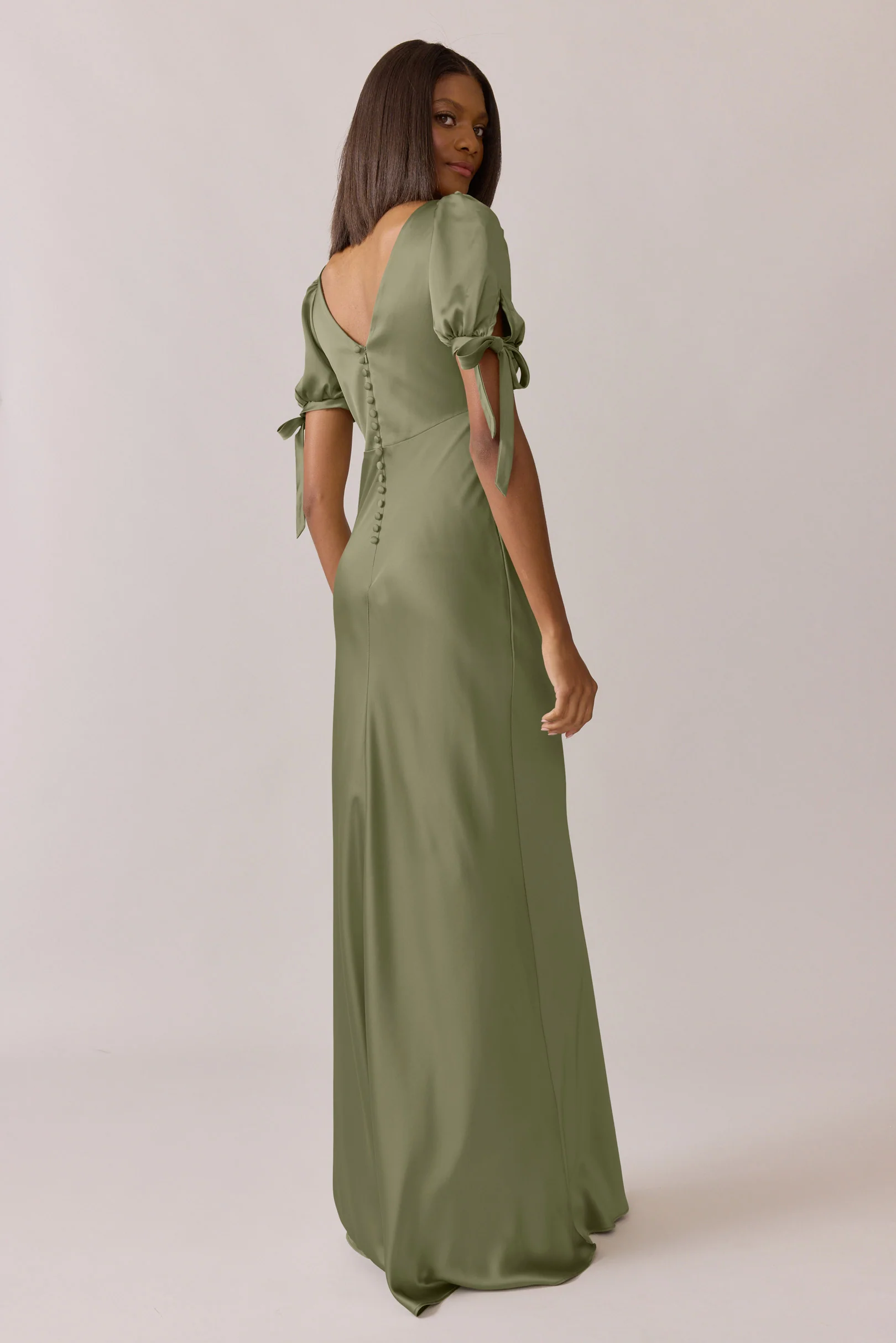 Daisy Satin Dress | Made To Order - Image 96