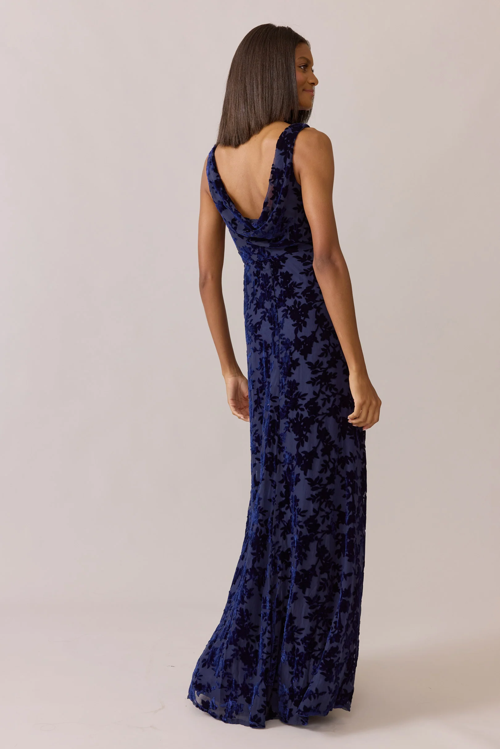 Dakota Floral Burnout Velvet Dress | Made To Order - Image 14