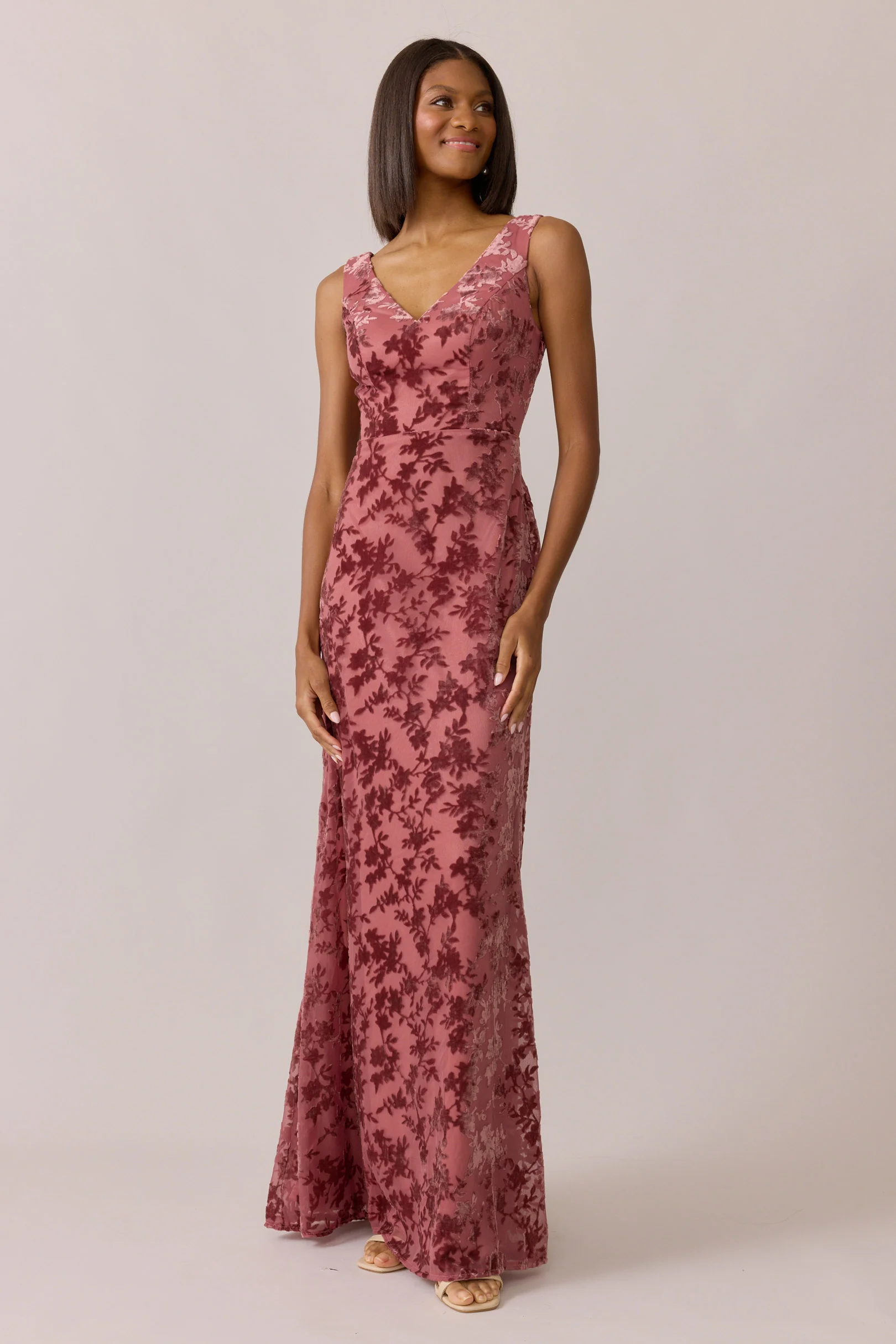 Dakota Floral Burnout Velvet Dress | Made To Order - Image 27