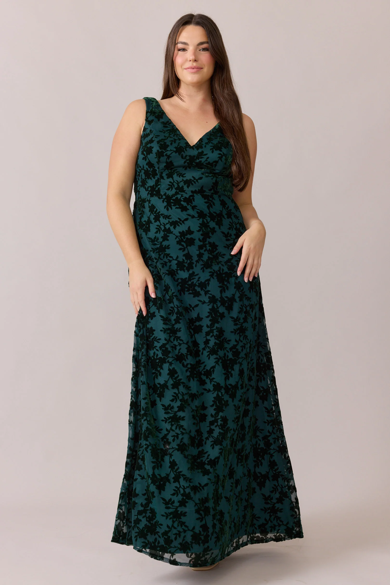 Dakota Floral Burnout Velvet Dress | Made To Order - Image 35