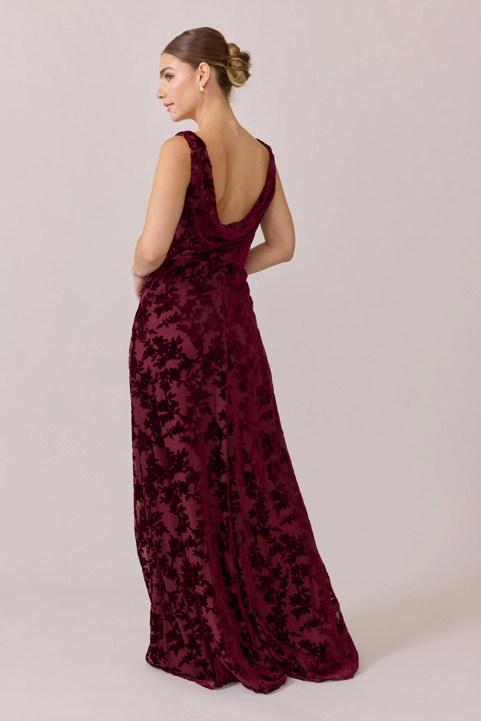 Dakota Floral Burnout Velvet Dress | Made To Order - Image 40