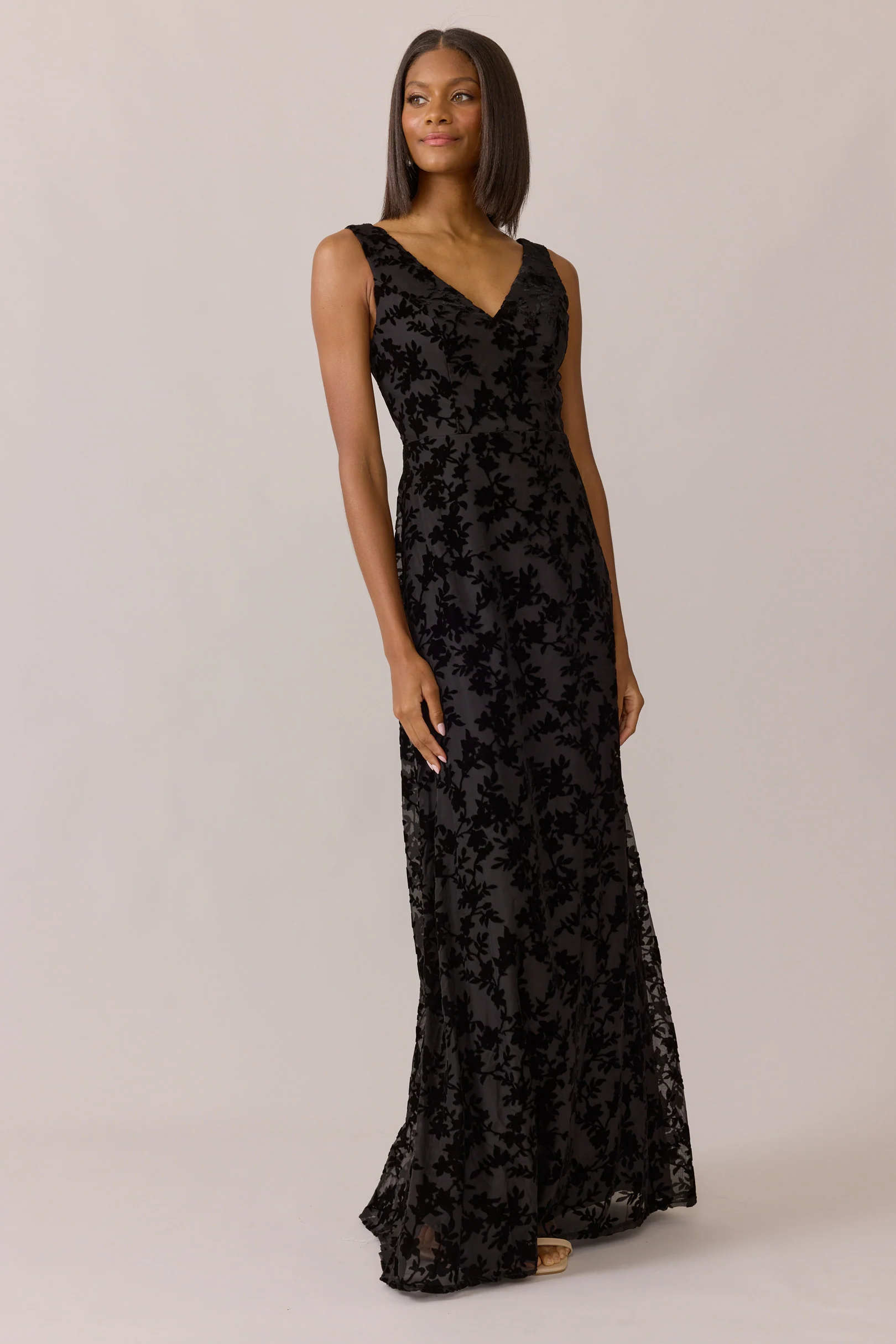Dakota Floral Burnout Velvet Dress | Made To Order - Image 42
