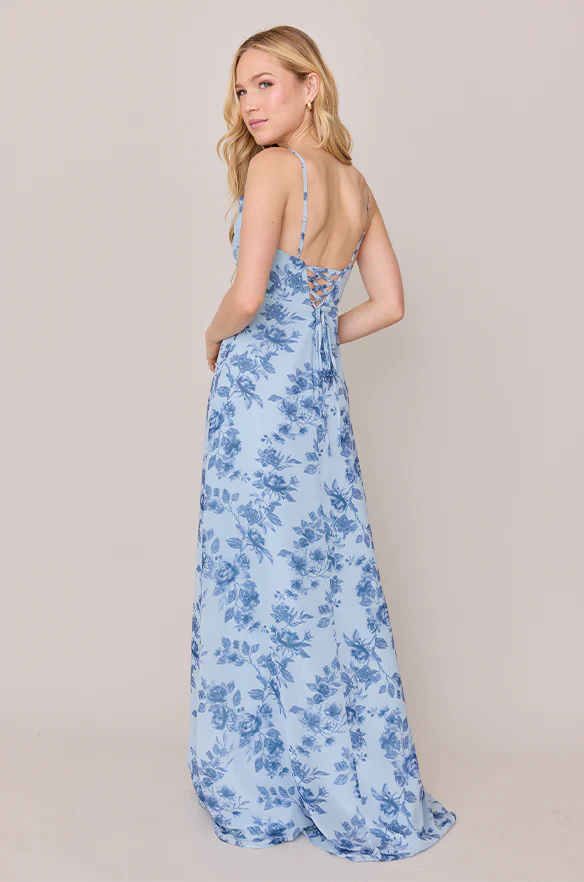 Ember Chiffon Floral Print Dress | Made To Order - Image 11