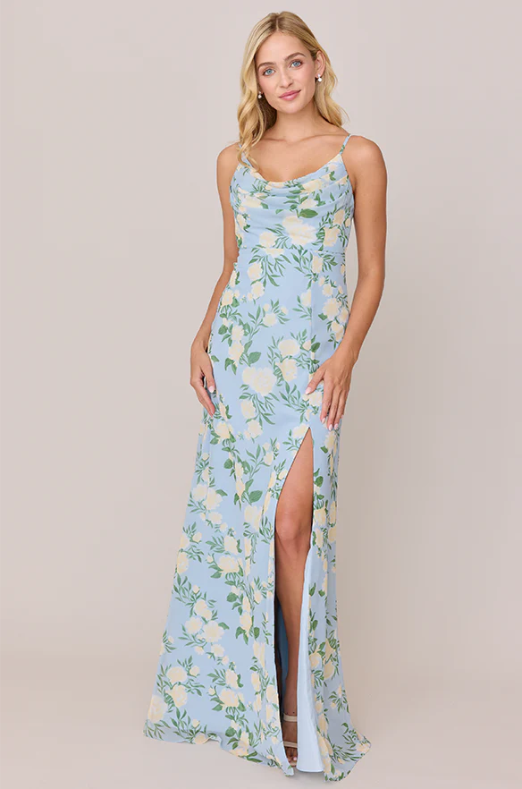 Ember Chiffon Floral Print Dress | Made To Order - Image 12